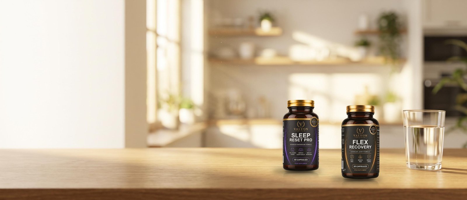 VALYON — Flex Recovery за деня и Sleep Reset Pro за нощта